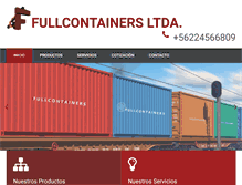Tablet Screenshot of fullcontainers.com